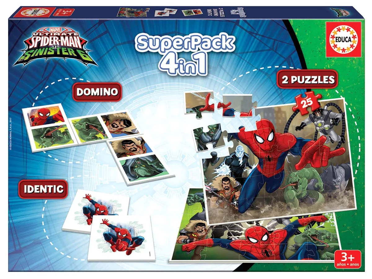 Educa puzzle Spider-Man, 4w1