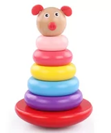 Układanki dla dzieci - Sprytne Zabawki. Drewniana Układanka Sorter Świnka Toys4Edu - miniaturka - grafika 1