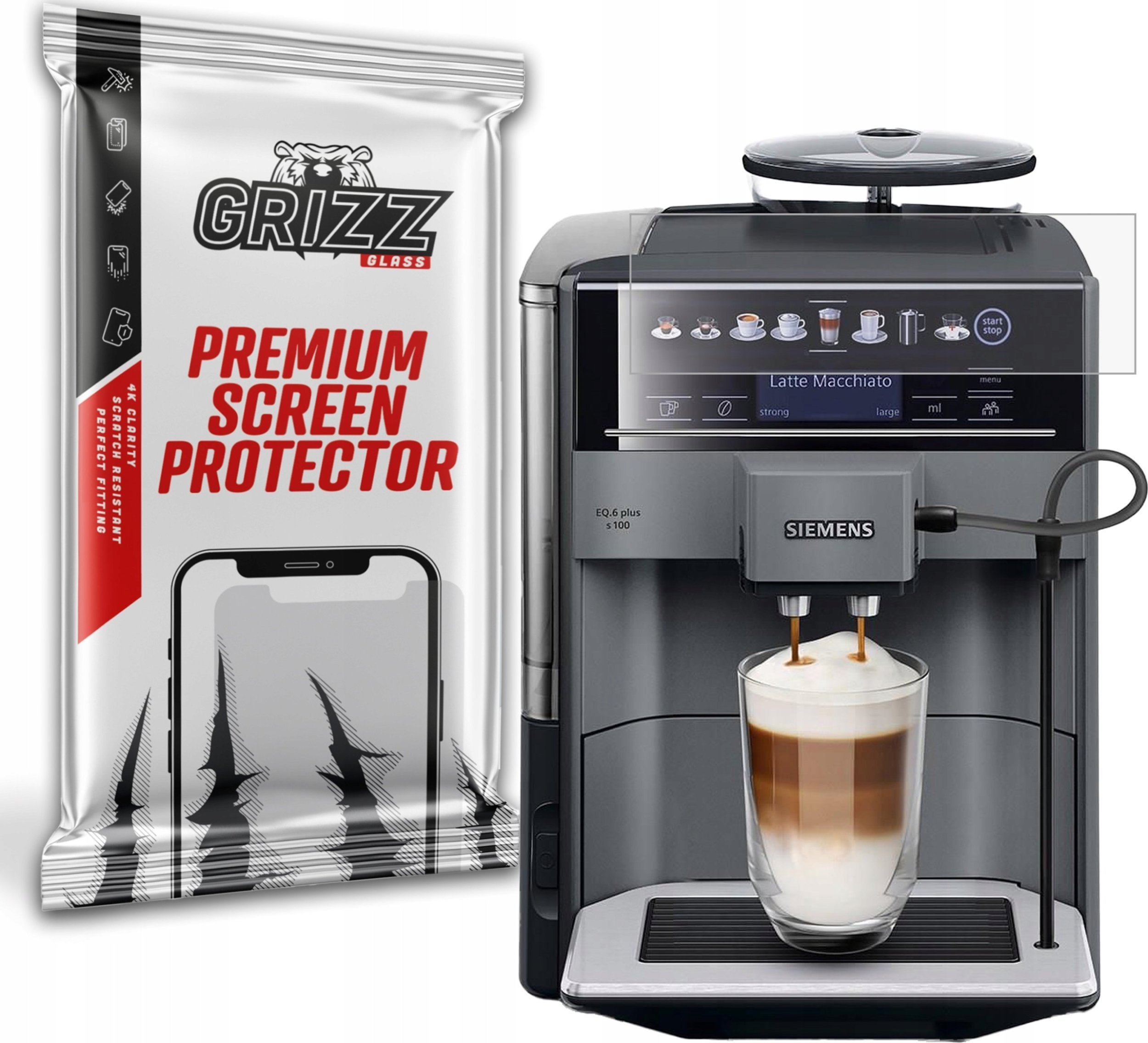 GrizzGlass Folia matowa GrizzGlass PaperScreen do Siemens EQ.6 Plus S100