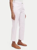 Spodnie damskie - Tommy Hilfiger Chinosy WW0WW49647 Fioletowy jasny Slim Fit - miniaturka - grafika 1