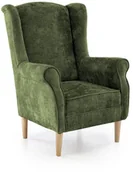 Fotele - Fotel uszak HERMES oliwkowy HALMAR - miniaturka - grafika 1