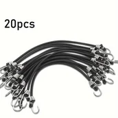 Inne - TEMU 5/10/20 szt. 9.84in Mini Bungee z Haczykami, Elastyczna Bungee do Użytku Zewnętrznego na Bagażnik, Namiot, , Rower, Samochód, Kamper - miniaturka - grafika 1