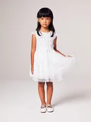 Sukienki - Benetton Sukienka w kolorze białym - miniaturka - grafika 1