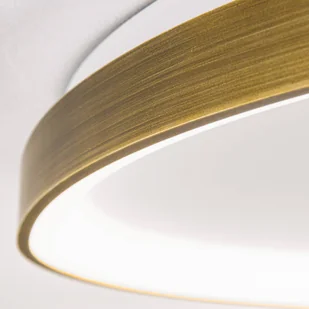 ORION Lampa sufitowa LED Charlie, Ø 65 cm, opalowa biel, kolor antyczny mosiądz - Lampy sufitowe - miniaturka - grafika 3