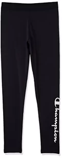 Champion Legginsy z regularnym logo dla dziewcząt i dziewcząt Legacy American Classics, granatowy, 13-14 lat - Legginsy - miniaturka - grafika 1