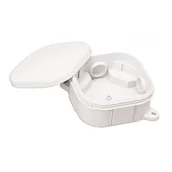 Puszki elektryczne i akcesoria - POLMARK Puszka biała natynkowa hermetyczna bez zacisków IP54 - miniaturka - grafika 1