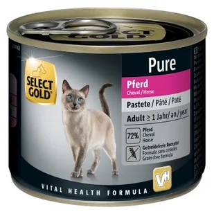 SELECT GOLD Pure Adult Pasztet Konina 6x200 g - Mokra karma dla kotów - miniaturka - grafika 1