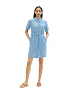 Sukienki - TOM TAILOR Sukienka damska 1036654, 21184-Soft Cloud Blue, 44, 21184 - Soft Cloud Blue, 44 - miniaturka - grafika 1