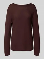 Swetry damskie - Sweter z dzianiny o kroju regular fit z czystej bawełny - miniaturka - grafika 1
