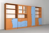 Meble do szkół i przedszkoli - Zestaw szafek szkolnych Nr 1 - miniaturka - grafika 1