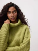 Swetry damskie - Reserved - Golf z domieszką wełny - oliwkowy - miniaturka - grafika 1