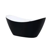 Wanny - Corciano WANNA WOLNOSTOJĄCA TENERIFE 170 x 77 BLACK RÓŻNE KORKI - miniaturka - grafika 1