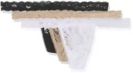 Majtki damskie - Sylvie Flirty Lingerie Damskie stringi Abby (3 sztuki), biały/kolor skóry/czarny, rozmiar uniwersalny duże rozmiary - miniaturka - grafika 1