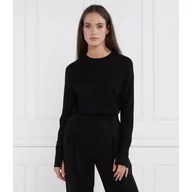 Swetry damskie - Calvin Klein Wełniany sweter | Regular Fit - miniaturka - grafika 1