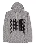 Bluzy męskie - s.Oliver Big Size Bluza męska z długim rękawem, biała, XXL, biały, XXL - miniaturka - grafika 1