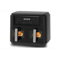 Frytkownice - TEMU Frytkownica Beztłuszczowa S Dual Airfryer 2x5L 2400W 8 Programów - miniaturka - grafika 1
