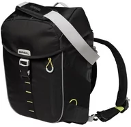 Sakwy rowerowe - Basil Miles Daypack, pojedyncza torba, 14L, Black Lime, czarny BAS17750 - miniaturka - grafika 1