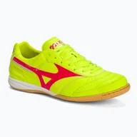 Piłka nożna - Buty piłkarskie męskie Mizuno Morelia Sala Elite IN safety yellow/fiery coral 2/galaxy silver - miniaturka - grafika 1