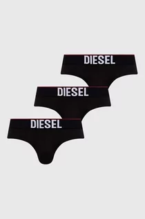 Majtki męskie - Diesel slipy 3-pack męskie kolor czarny - grafika 1