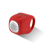 Dzwonki do roweru - Dzwonek rowerowy elektroniczny w obudowie silikonowej - czerwony ROCKBROS - miniaturka - grafika 1