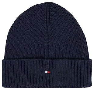 Tommy Hilfiger Męska czapka z dzianiny z flagą, kosmiczna niebieska, jeden rozmiar - Czapki damskie - miniaturka - grafika 1