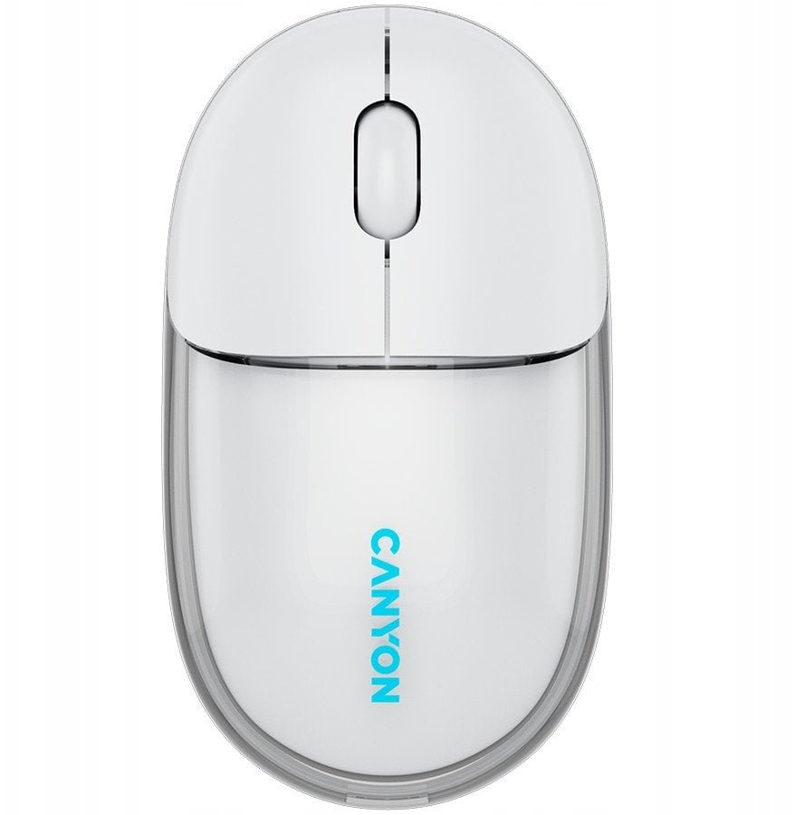 CANYON mouse OnClick 24 BT/ Wireless Transparent/White CNS-CMSW24W