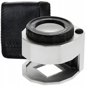 Mikroskopy i lupy - LUPA JUBILERSKA NUMIZMATYCZNA MIKROSKOP POWIĘKSZAJĄCA 30X LED UVRT0341 - miniaturka - grafika 1