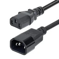 Kable komputerowe i do monitorów - StarTech PXTC13C141415FEU kabel zasilające Czarny 4,57 m C14 panel C13 panel PXTC13C141415FEU - miniaturka - grafika 1