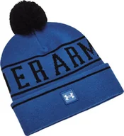 Czapki damskie - Czapka zimowa Under Armour Halftime Pom Beanie Blue - miniaturka - grafika 1