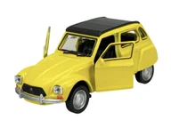 Samochody i pojazdy dla dzieci - WELLY OLD TIMER CITROEN DYANE Z DACHEM ŻÓŁTY 1:34 SAMOCHÓD NOWY METALOWY MODEL - miniaturka - grafika 1