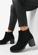 Botki damskie - Czarne Botki Tayah - miniaturka - grafika 1