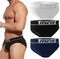 Majtki męskie - Slipy Męskie Bawełniane 3-PAK GATTA COTTON Dopasowane MAJTKI SPORT - XXL - miniaturka - grafika 1