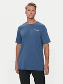 Odzież trekkingowa męska - adidas T-Shirt Terrex Graphic MTN 2.0 IM8354 Niebieski Regular Fit - miniaturka - grafika 1