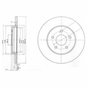 Tarcze hamulcowe - Tarcza hamulcowa DELPHI BG3663C - miniaturka - grafika 1