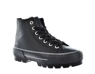 Wysokie trampki damskie Big Star Shoes MM274039 czarny - Trampki damskie - miniaturka - grafika 1