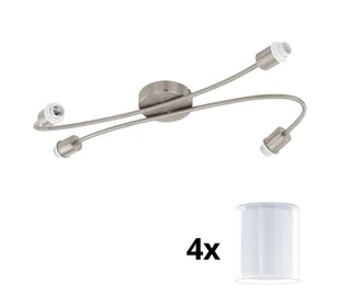 Eglo - LED Oświetlenie punktowe MY CHOICE 4xE14/4W/230V chrom/białe - Lampy sufitowe - miniaturka - grafika 1
