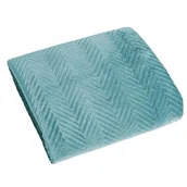 Narzuty - Eurofirany B.B. CHOCZYŃSCY SPÓŁKA JAWNA Narzuta welurowa Sofia, miętowa, 200x220 cm (1100938) - miniaturka - grafika 1