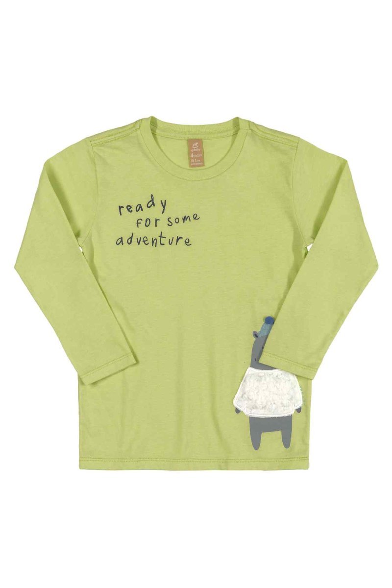 Chłopięca bluzka długi rękaw zielona Up Baby