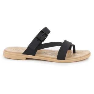 Sandały Crocs Tulum Toe Post Sandal W 206108-00W czarne - Sandały damskie - miniaturka - grafika 1