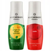 Syropy i koncentraty owocowe - 2x Syrop do Saturatora SODASTREAM Imbir Ginger + COLA Koncentrat do Wody - miniaturka - grafika 1