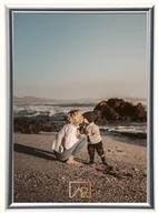 Ramki na zdjęcia - Ramka na zdjęcie 50x60 Ertom LINE STYLE Srebrna - miniaturka - grafika 1