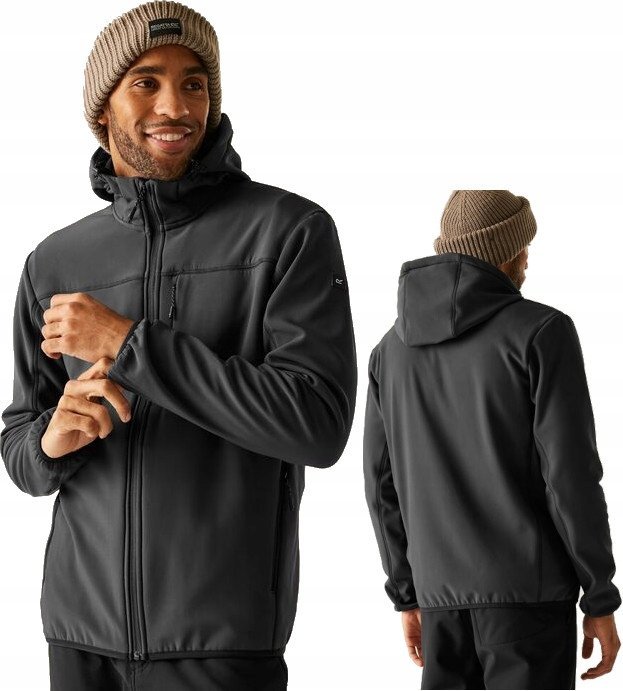 Męska kurtka softshell Regatta z kapturem RMl292 61I XXL