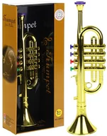 Instrumenty muzyczne dla dzieci - Nobo Kids, Trąbka Dla Dzieci Instrument Muzyczny - Złota - miniaturka - grafika 1