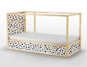 Naklejki na drzwi i meble - Naklejki Ikea Kura Bed  Trójkąciki - miniaturka - grafika 1