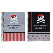 Notesy i bloczki - Kołobrulion A4 80 Kartek W Linie 90G Pirates - miniaturka - grafika 1