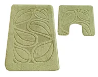 Dywaniki łazienkowe - Zielony zestaw łazienkowych chodniczków Z9-K76 - miniaturka - grafika 1