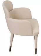 Krzesła - Beżowe skórzane krzesło VY203A - miniaturka - grafika 1