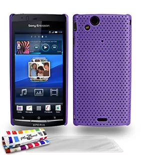 Sony MUZZANO Schutzhülle "Ultra-Slim Alveolia" Lila für XPERIA X12 hochwertige, ELEGANTE und originelle Hülle Schutz und 3 Displayschutzfolien UltraClear DURABLE "transparente" Display - 1 Stylus + - Etui i futerały do telefonów - miniaturka - grafika 1