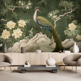 Fototapeta, Orientalny paw zielony (Rozmiar 250x175) - Fototapety - miniaturka - grafika 2