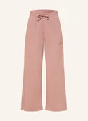 Spodnie damskie - Adidas Spodnie Dresowe All Szn Fleece Loose Wide Leg Pants braun - adidas - miniaturka - grafika 1